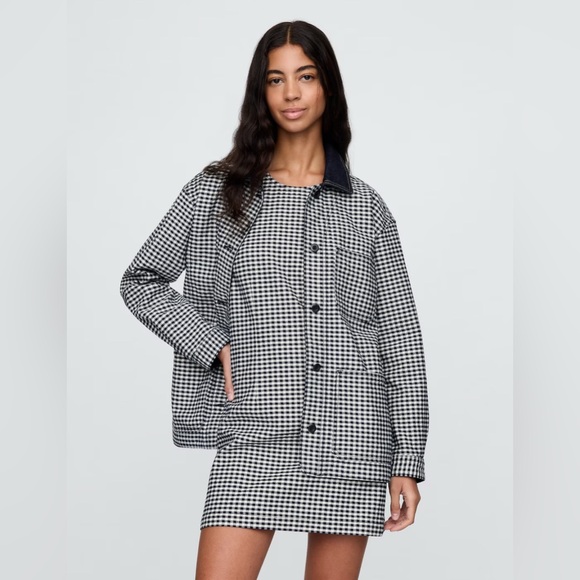 Gap x DOEN Jackets & Blazers - Gap × DÔEN Gingham Denim Jacket NWT